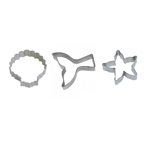 Mermaid Tail Aluminium Cookie Cutter Set Mermaid Tail Aluminium Cookie Cutter Set